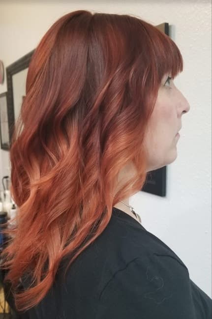 Mahogany-to-copper color melt through long waves